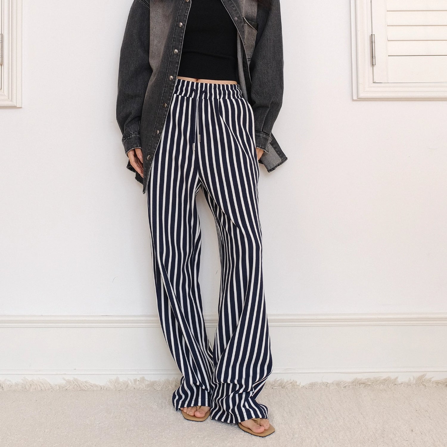 FU_FRESH_UP_Relaxed_Striped_Drawstring_Sweatpants_MISSTT