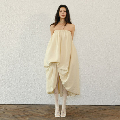 FU_FRESH_UP_Resort_Asymmetrical_Pleated_A_Line_Women&
