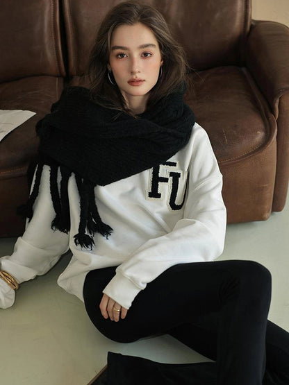 FU FRESH UP Retro Embroidered Athflow Sweatshirt