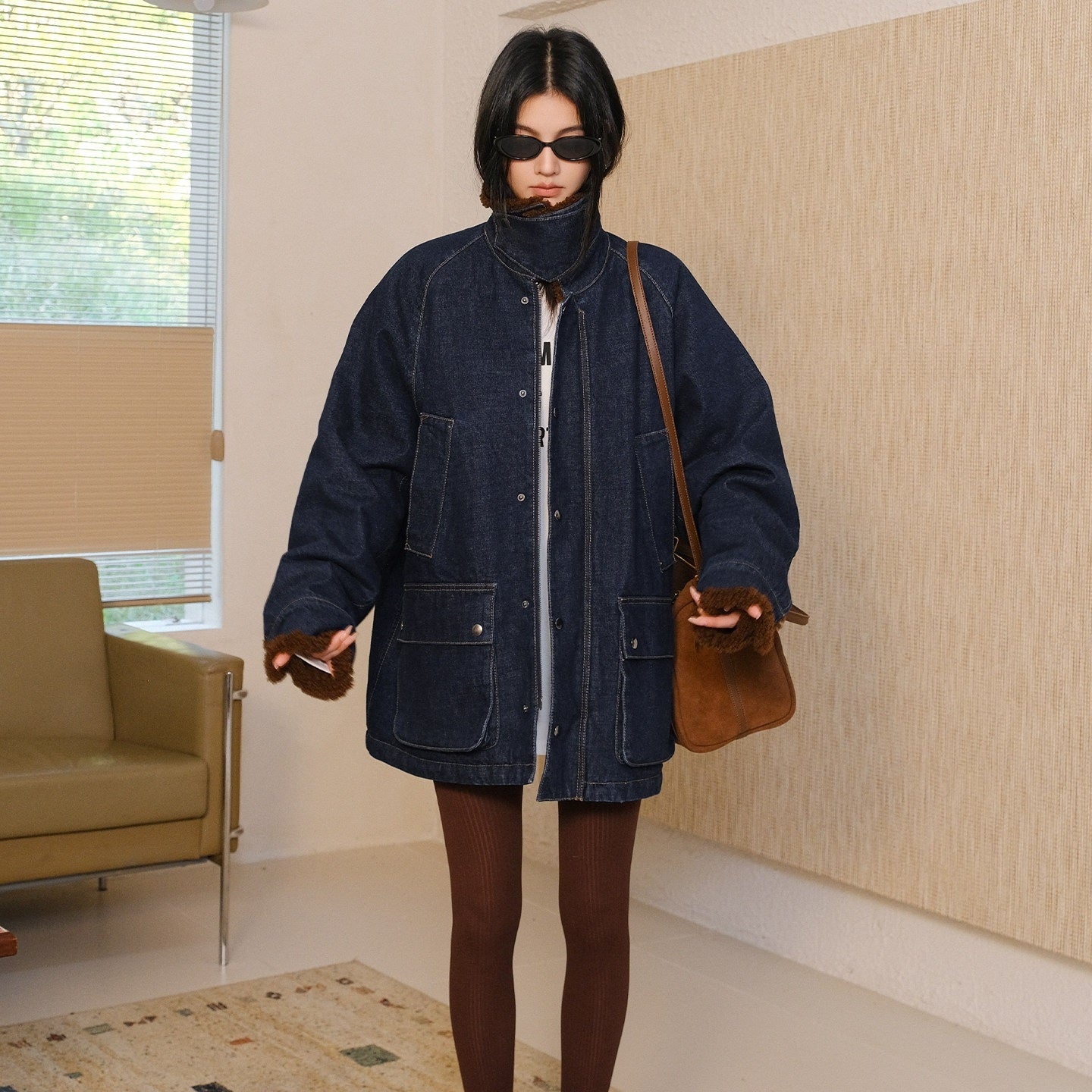 FU_FRESH_UP_Retro_Turn_Down_Collar_Women&