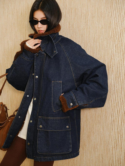 FU FRESH UP Retro Turn Down Collar Women&