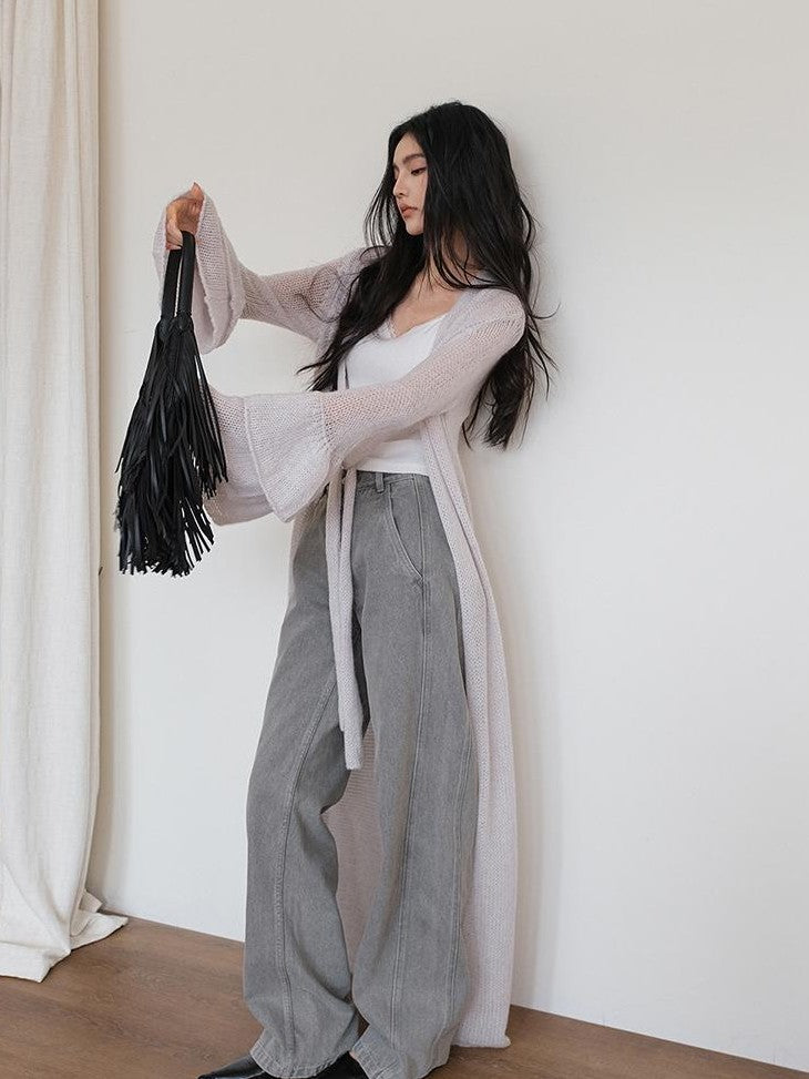 FU FRESH UP Retro Waterwash High Waist Loose Women&
