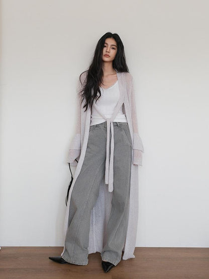 FU FRESH UP Retro Waterwash High Waist Loose Women&