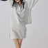 FU_FRESH_UP_Semi_High_Neck_Button_Down_Collar_Sweatshirt_Shorts_Set_MISSTT