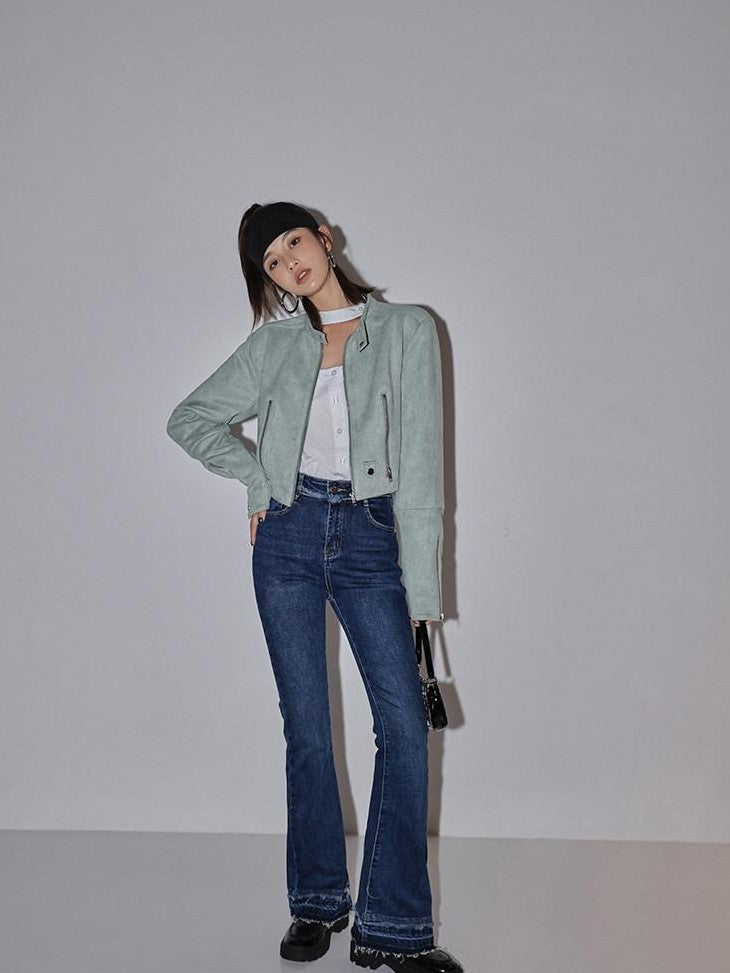 FU FRESH UP Short Cropped Slim Fitted Women&