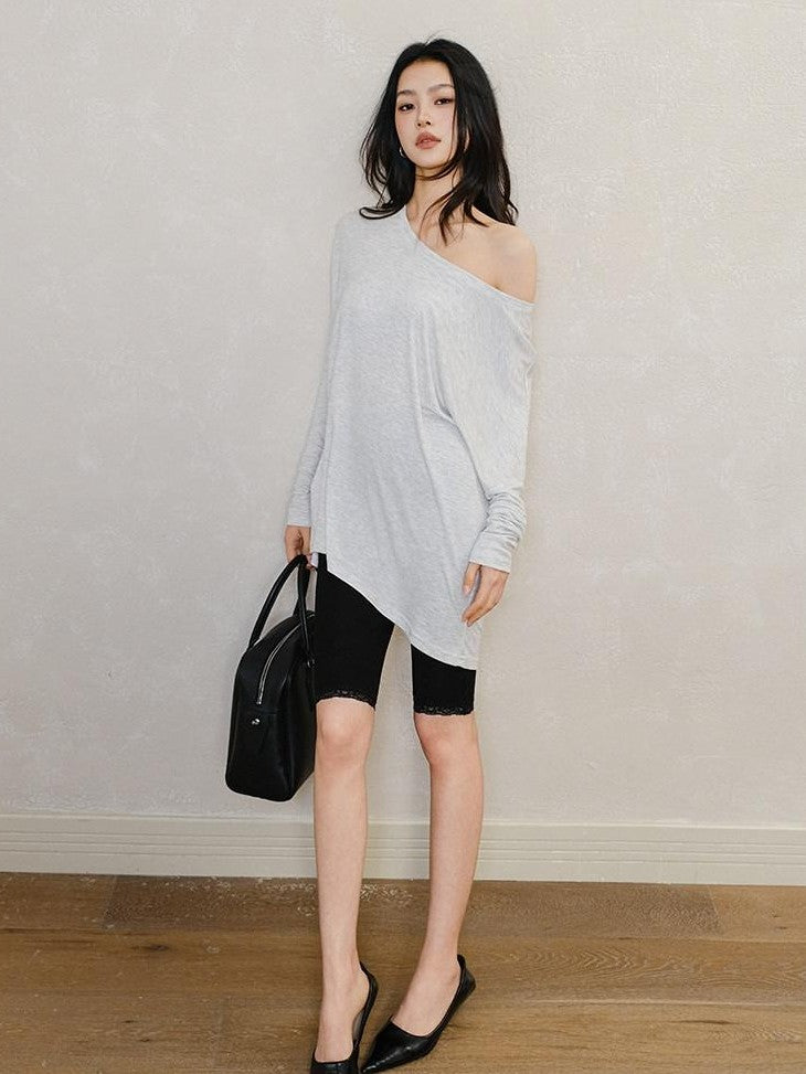 FU FRESH UP Slanted Shoulder 3D Cut Relaxed Women&