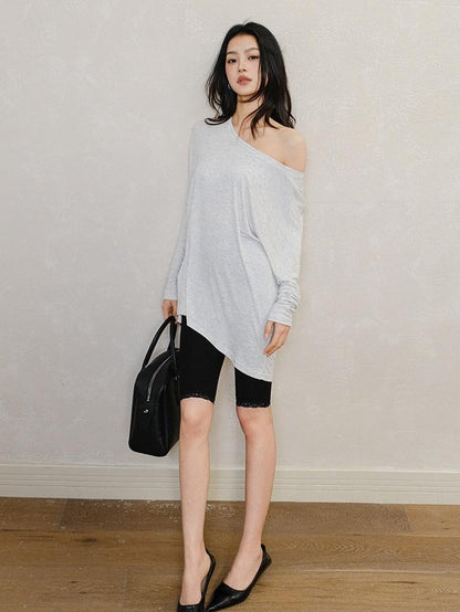 FU FRESH UP Slanted Shoulder 3D Cut Relaxed Women&