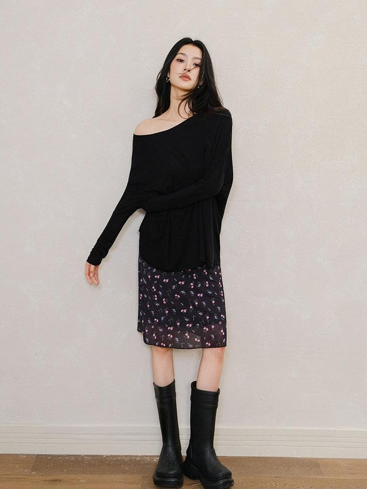FU FRESH UP Slanted Shoulder 3D Cut Relaxed Women&