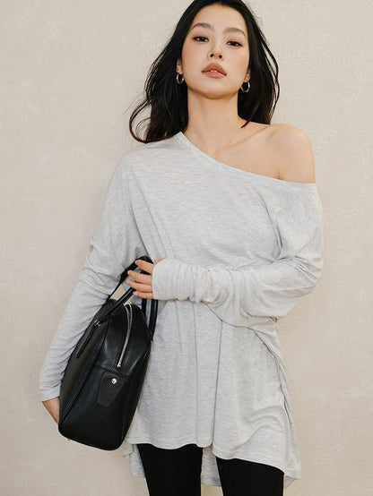 FU FRESH UP Slanted Shoulder 3D Cut Relaxed Women&