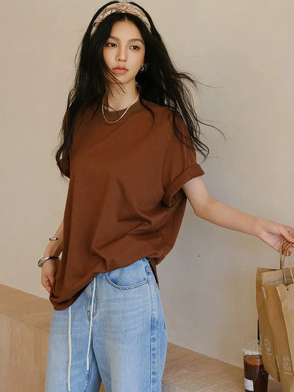 Soft Breathe Wool Silk Blend V-neck T-shirt Long Sleeve