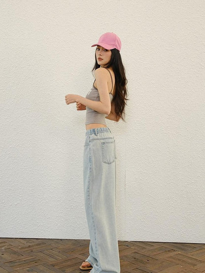 FU FRESH UP Soft Drape Washed High Waist Relaxed Women&