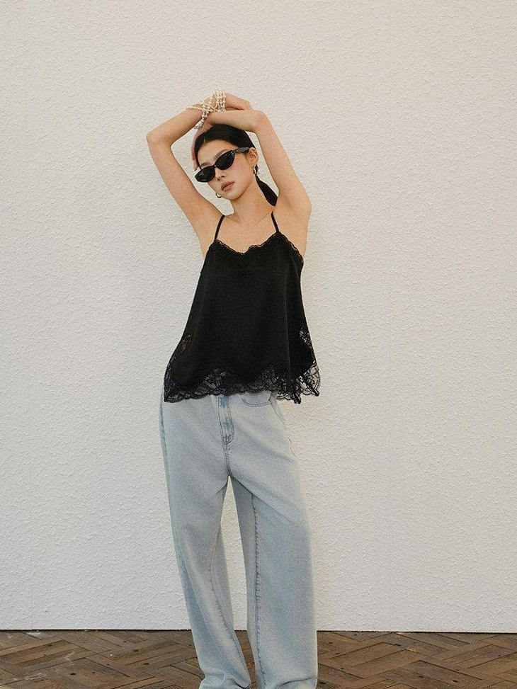 FU FRESH UP Soft Drape Washed High Waist Relaxed Women&