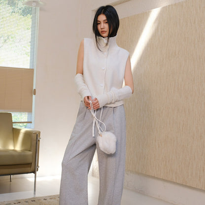 FU_FRESH_UP_Soft_Raccoon_Plush_Knitted_High_Neck_Stacked_Sleeve_Women&