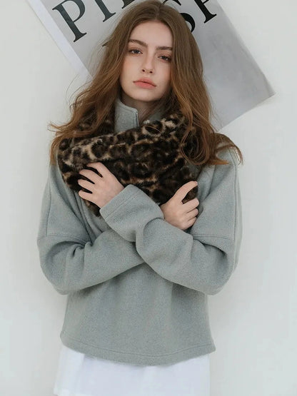 FU FRESH UP Soft Wool Athflow Hoodie Set With Midi Skirt