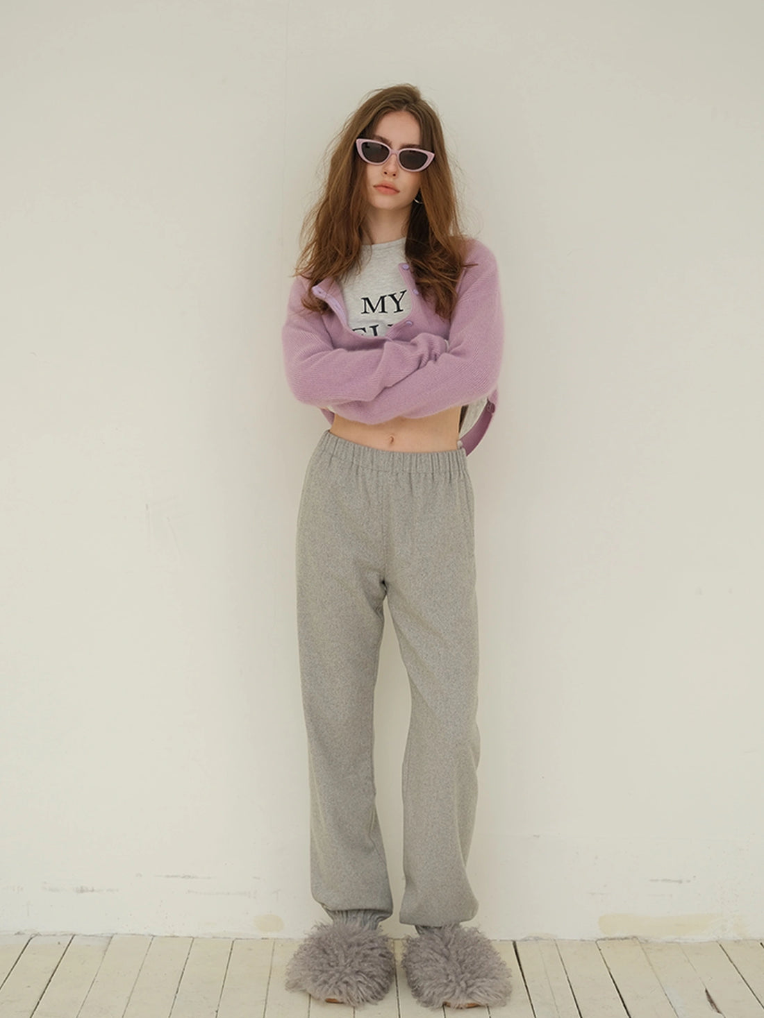 FU FRESH UP Soft Wool Tapered Knit Joggers