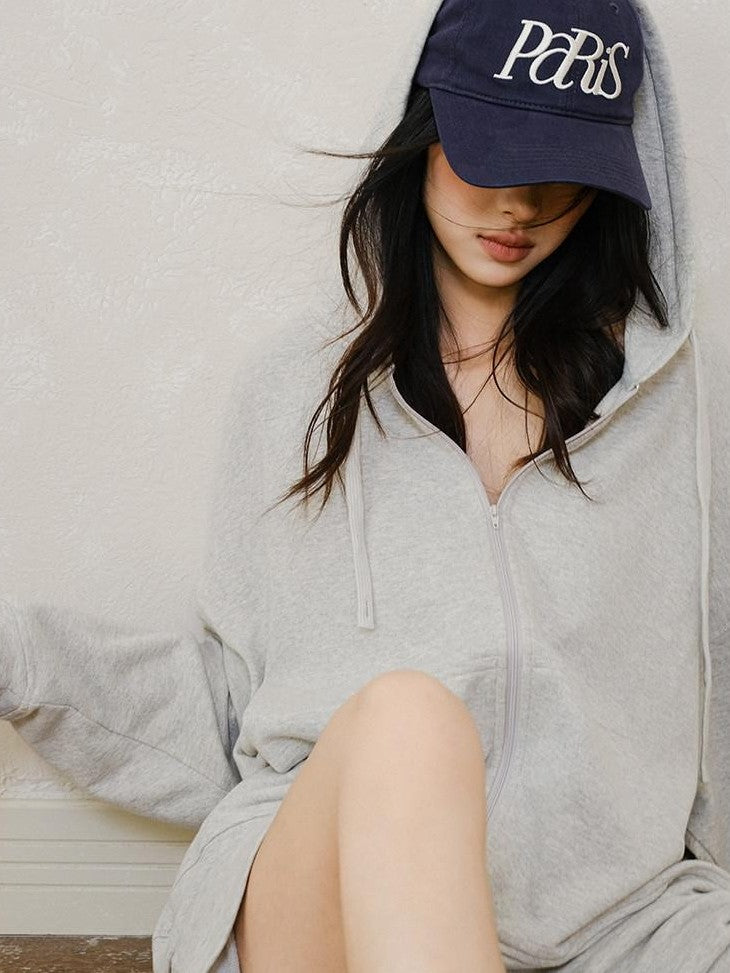 FU FRESH UP Sporty Casual Loose Hooded Youthful Lightweight Women&