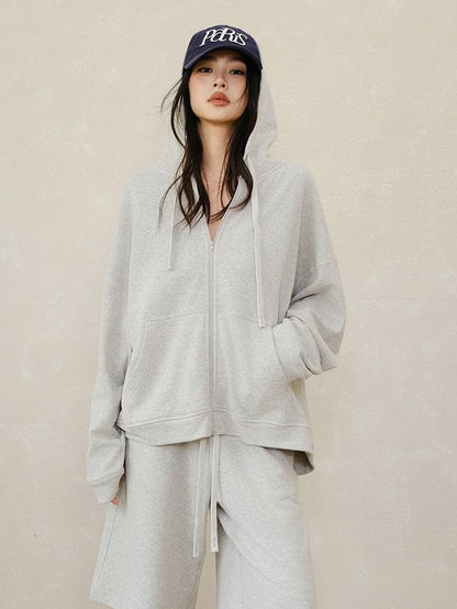 FU FRESH UP Sporty Casual Loose Hooded Youthful Lightweight Women&