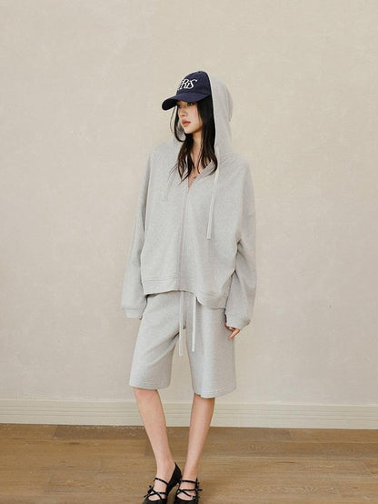 FU FRESH UP Sporty Casual Loose Hooded Youthful Lightweight Women&