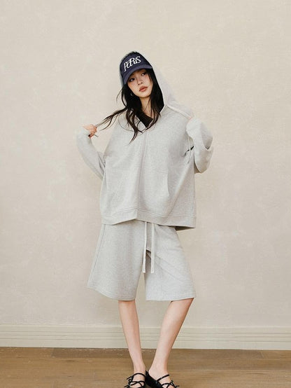FU FRESH UP Sporty Casual Loose Hooded Youthful Lightweight Women&