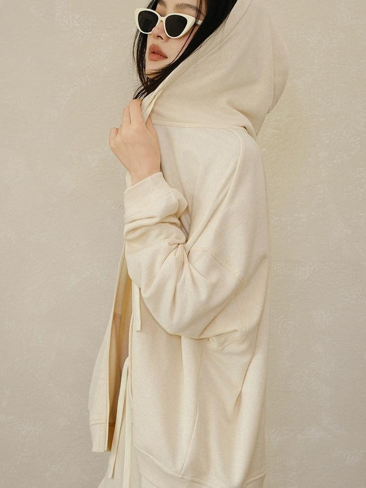 FU FRESH UP Sporty Casual Loose Hooded Youthful Lightweight Women&