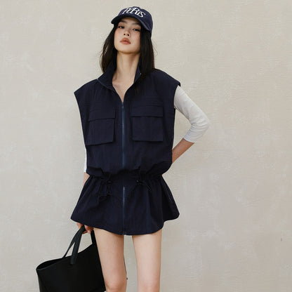 FU_FRESH_UP_Stand_Collar_Utility_Pocket_Zip_Washed_Women&