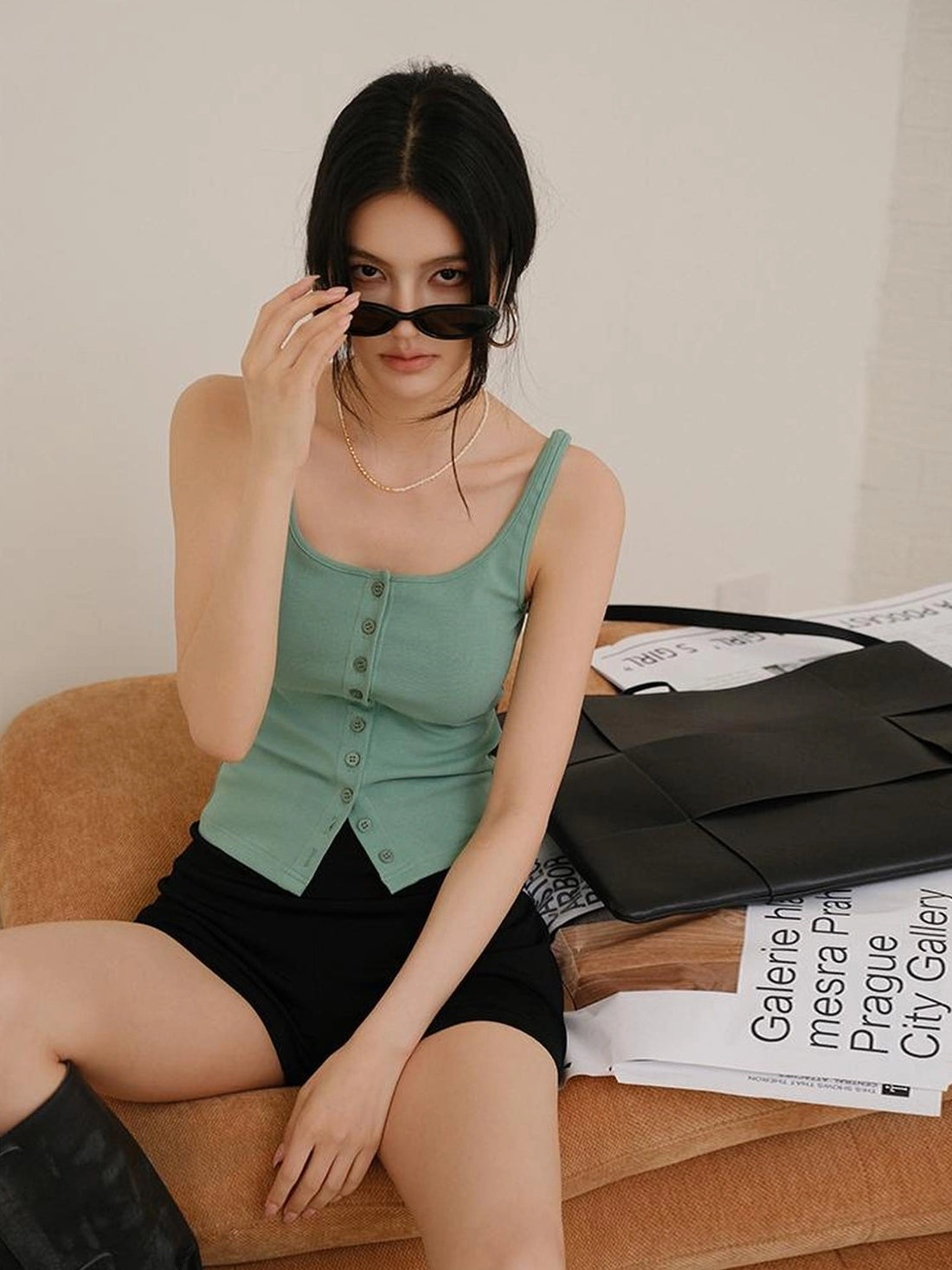 Summer Dopamine U Neck Knit Camisole