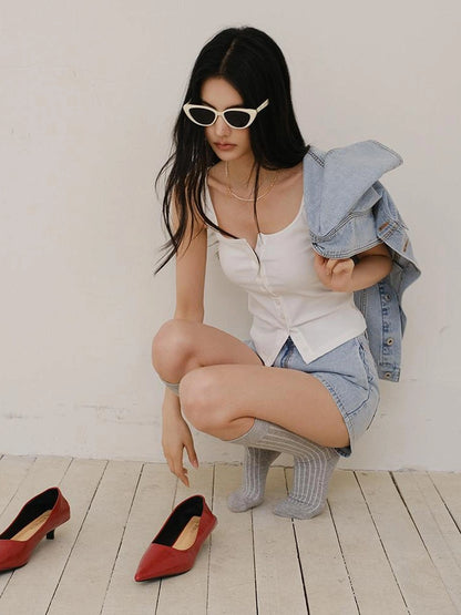 Summer Dopamine U Neck Knit Camisole