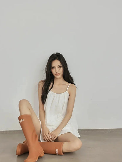 FU FRESH UP Textured French Ribbed Cami And Pant Set