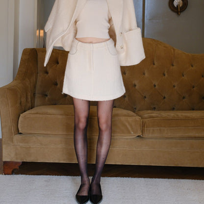 FU_FRESH_UP_Twill_Fur_Collar_Tailored_Slim_Fit_Notched_Lapel_Women&