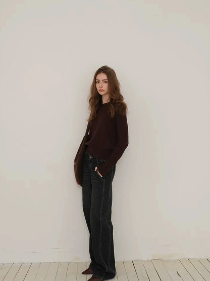 FU FRESH UP Vintage Cable Knit Cashmere Wool Sweater