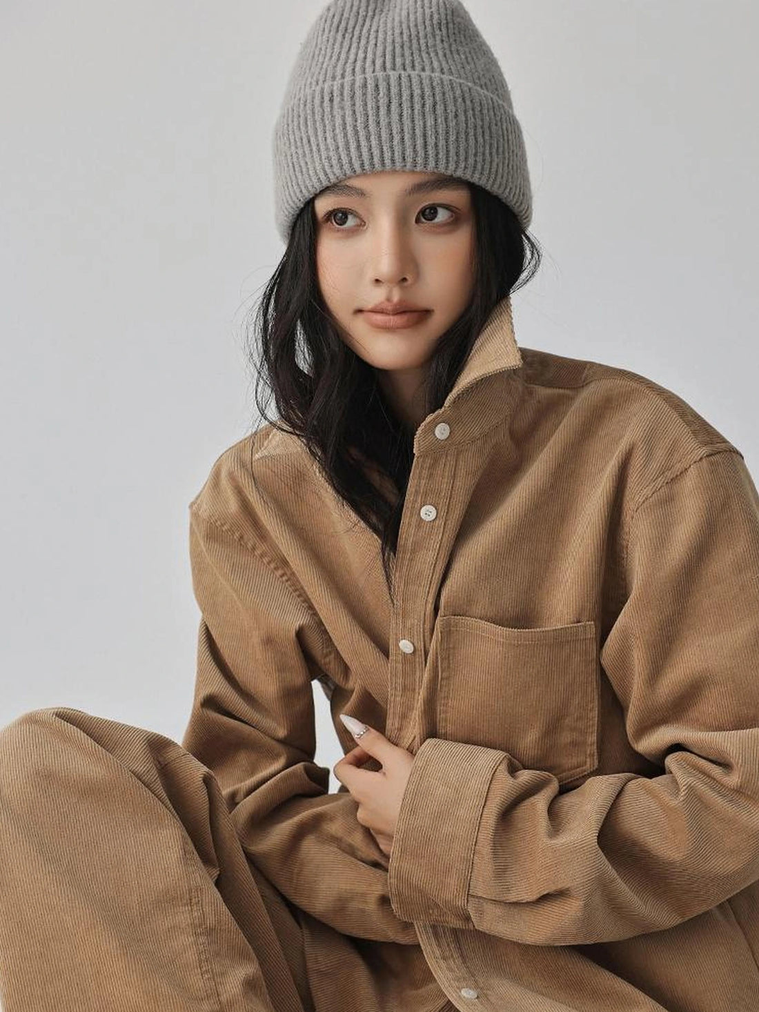 FU FRESH UP Vintage Corded Corduroy Shirt Trouser Set