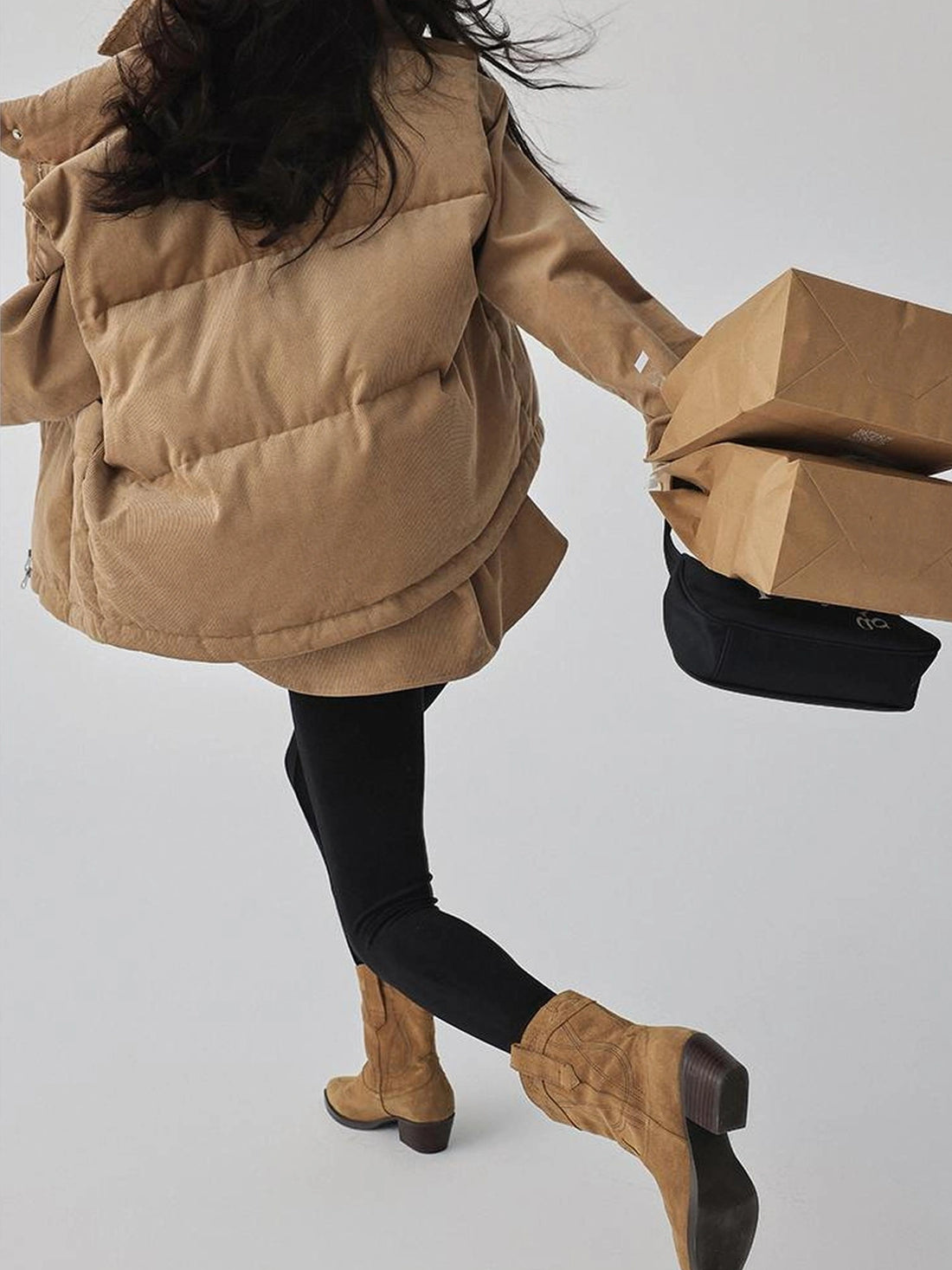 FU FRESH UP Vintage Corded Velvet Quilted Vest