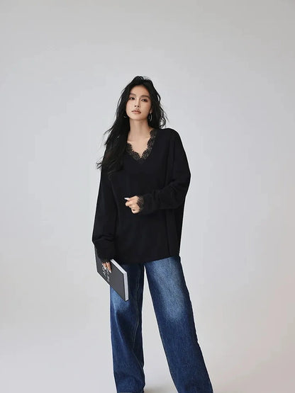 FU FRESH UP Vintage Indigo Wide Leg Denim Jeans