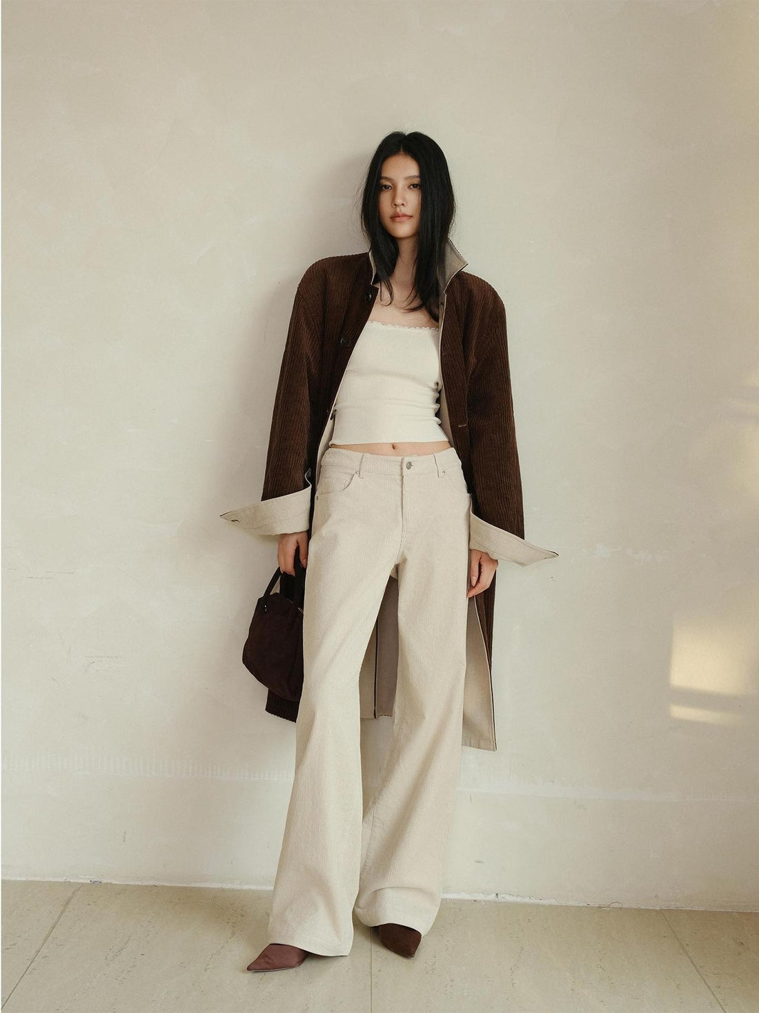 FU FRESH UP Vintage Low Waist Corduroy Women&