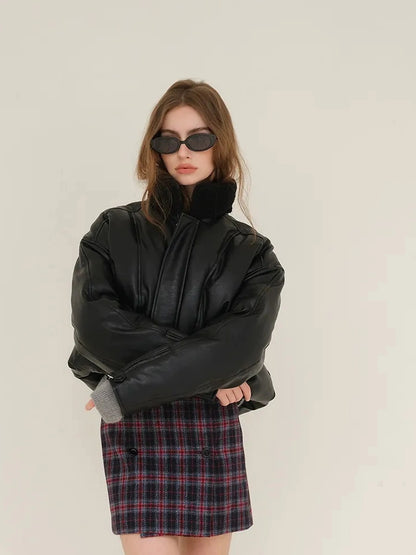 FU FRESH UP Vintage Scottish Tartan Wool Blend A Line Skirt