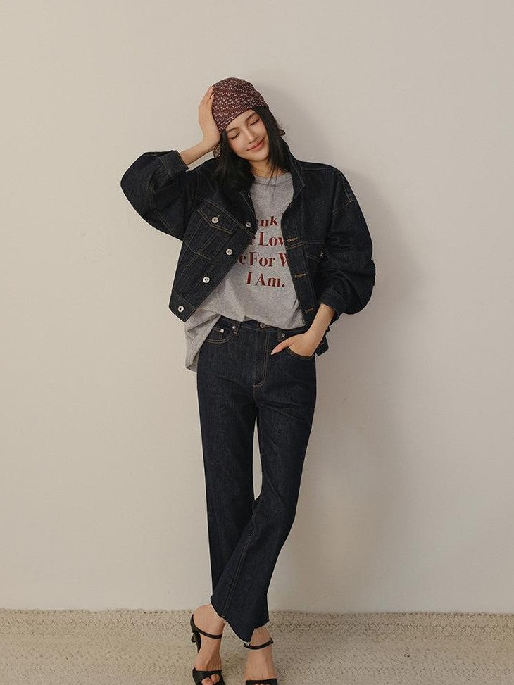 FU FRESH UP Vintage Washed Boxy Short Multi Pocket Raglan Women&