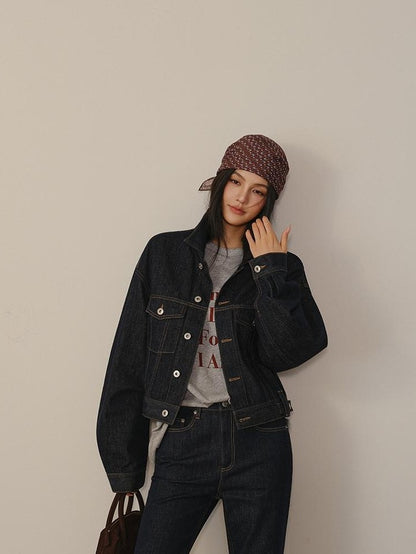 FU FRESH UP Vintage Washed Boxy Short Multi Pocket Raglan Women&