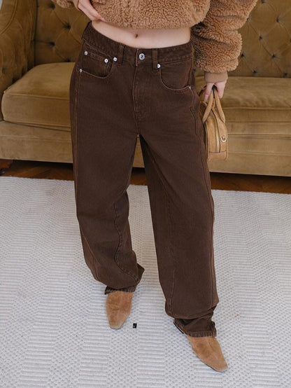 FU FRESH UP Vintage Washed Brushed Curved Hem Women&