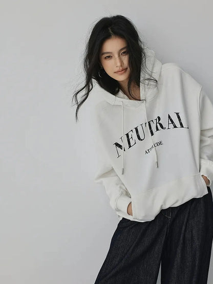 FU FRESH UP Vintage Washed Hoodie With Fleece Lining