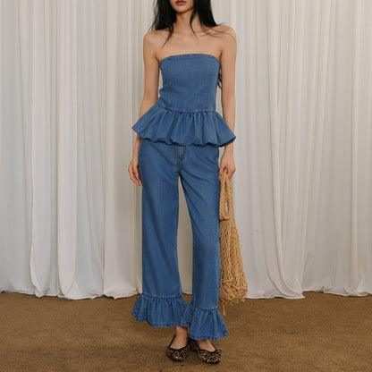 FU_FRESH_UP_Washed_Denim_Ruffle_Peplum_Women&