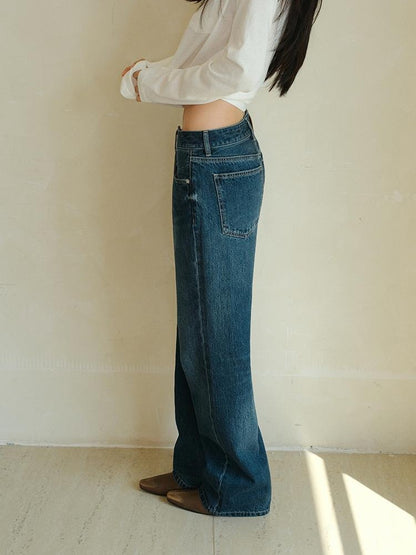 FU FRESH UP Washed Solid Pocket Low Waist Slim Fit Women&