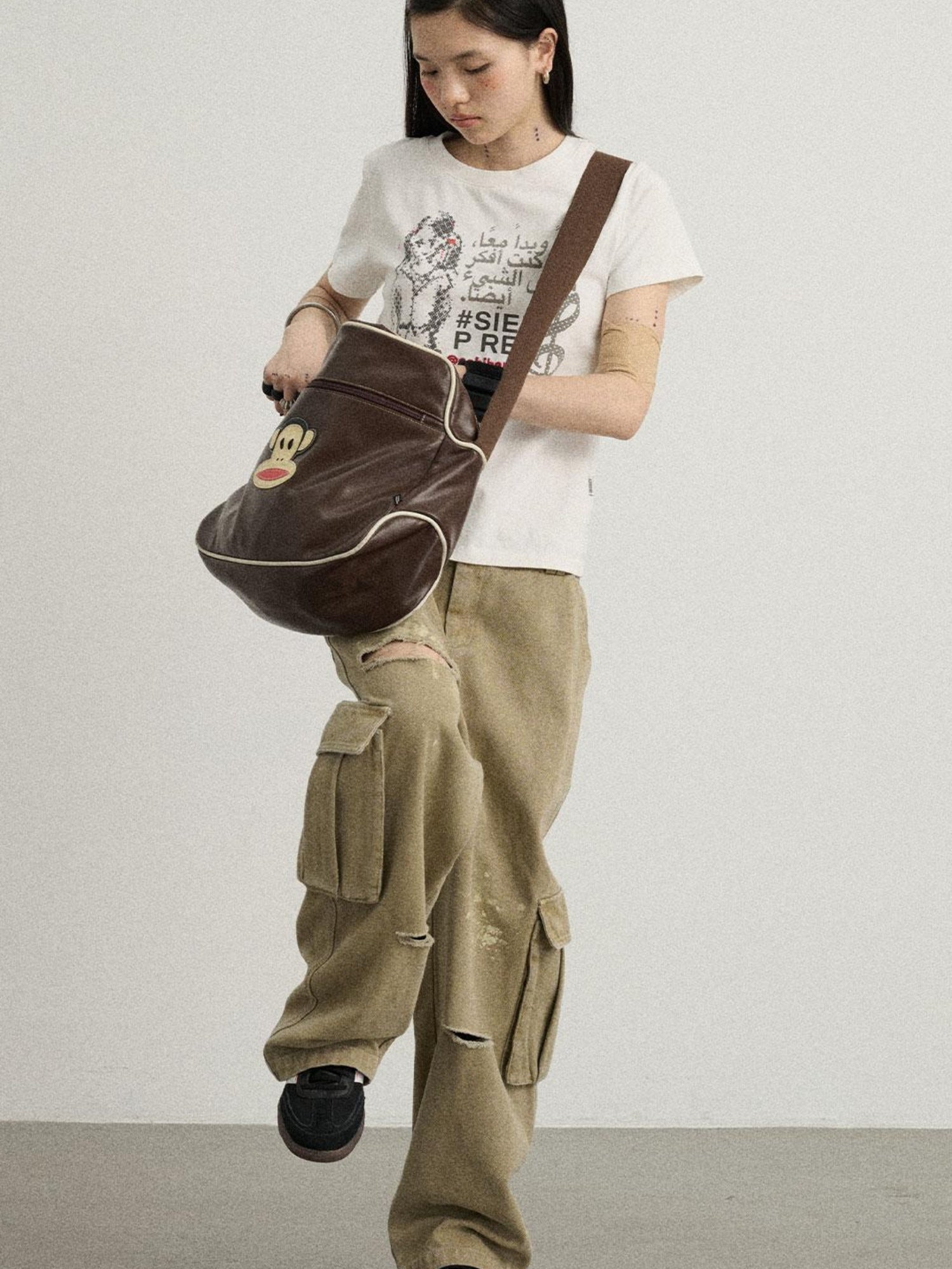 Achihara Faded Washed Denim Pants For Men