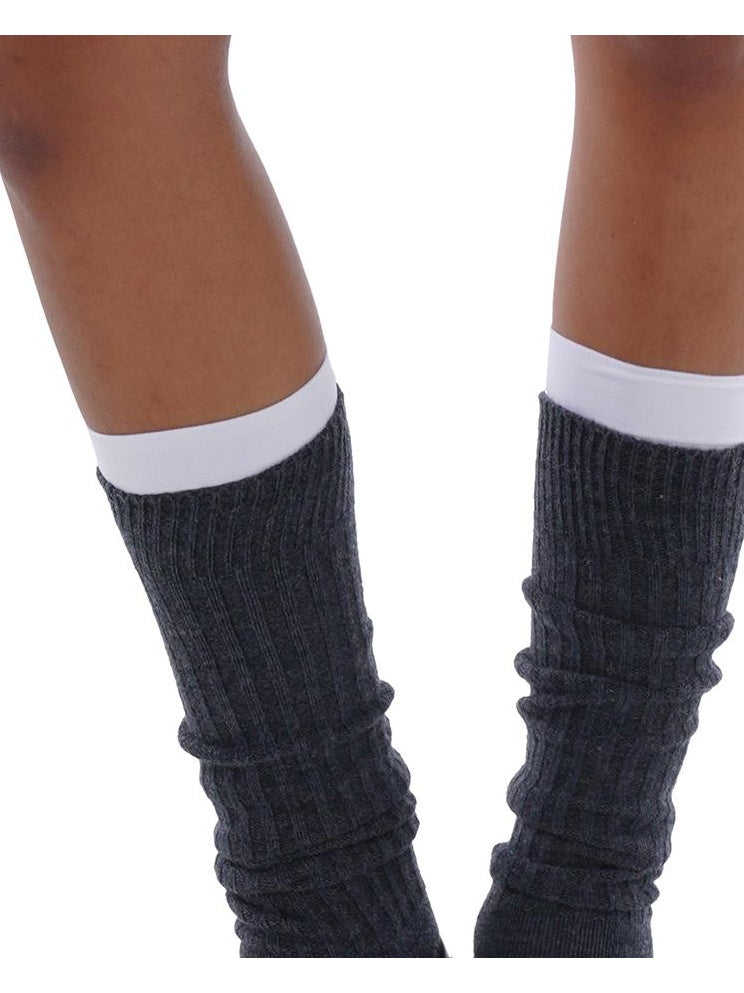 Fall Gray Wool Layering Socks