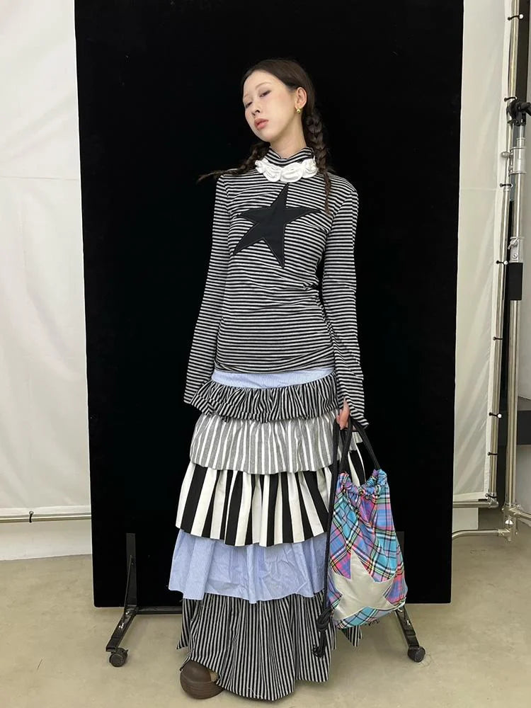 Fall Winter Floral Knit Scarf Neck Warmer