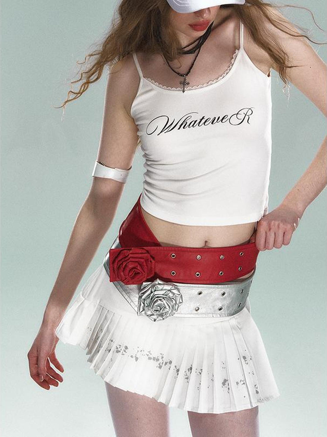 STRIKE A POSE Fashionable Pu Leather Flower Belt For Stylish Women Belts