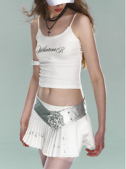 STRIKE A POSE Fashionable Pu Leather Flower Belt For Stylish Women Belts