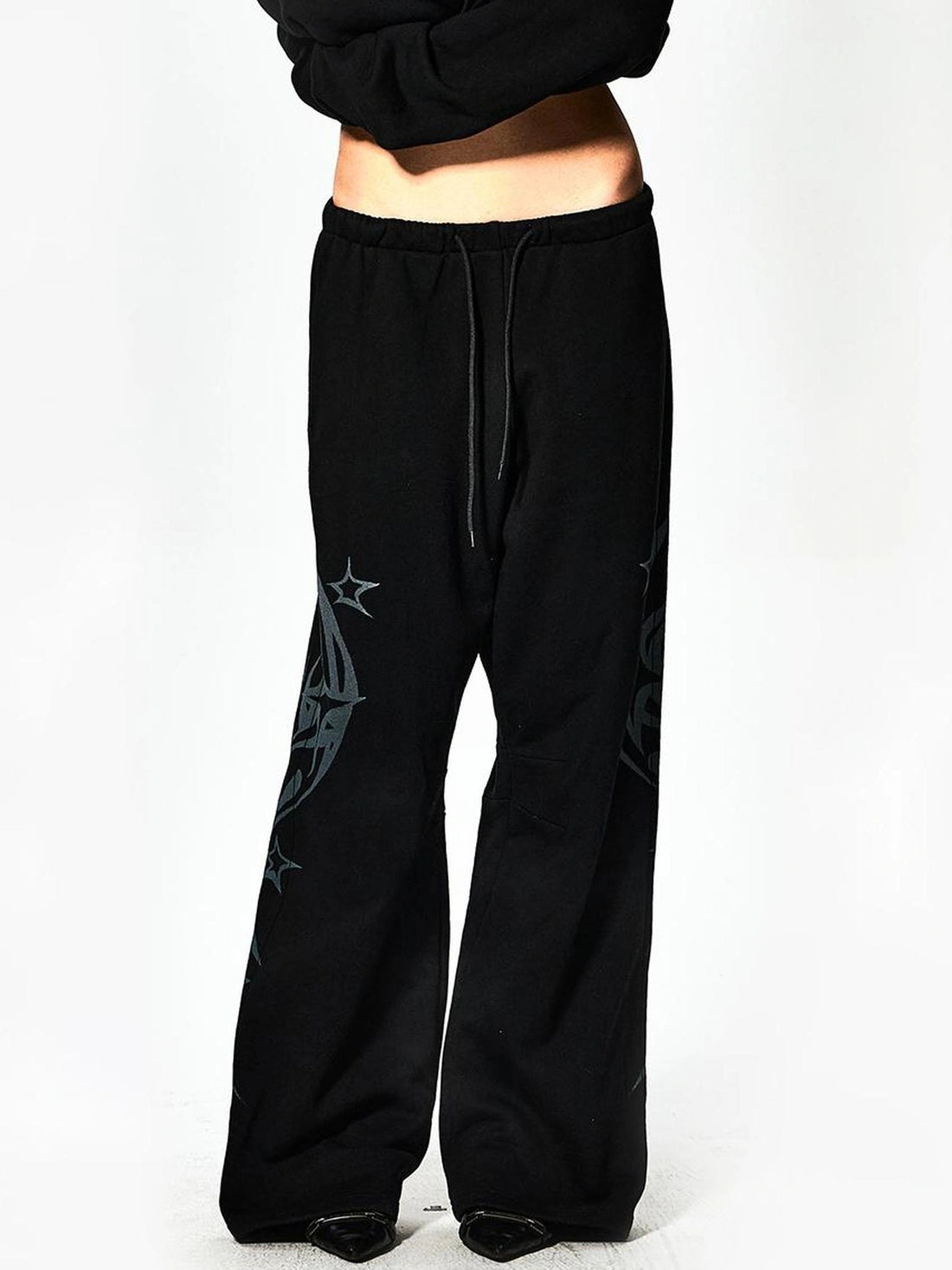 FayChui  Acid Star Print Street Sweatpants