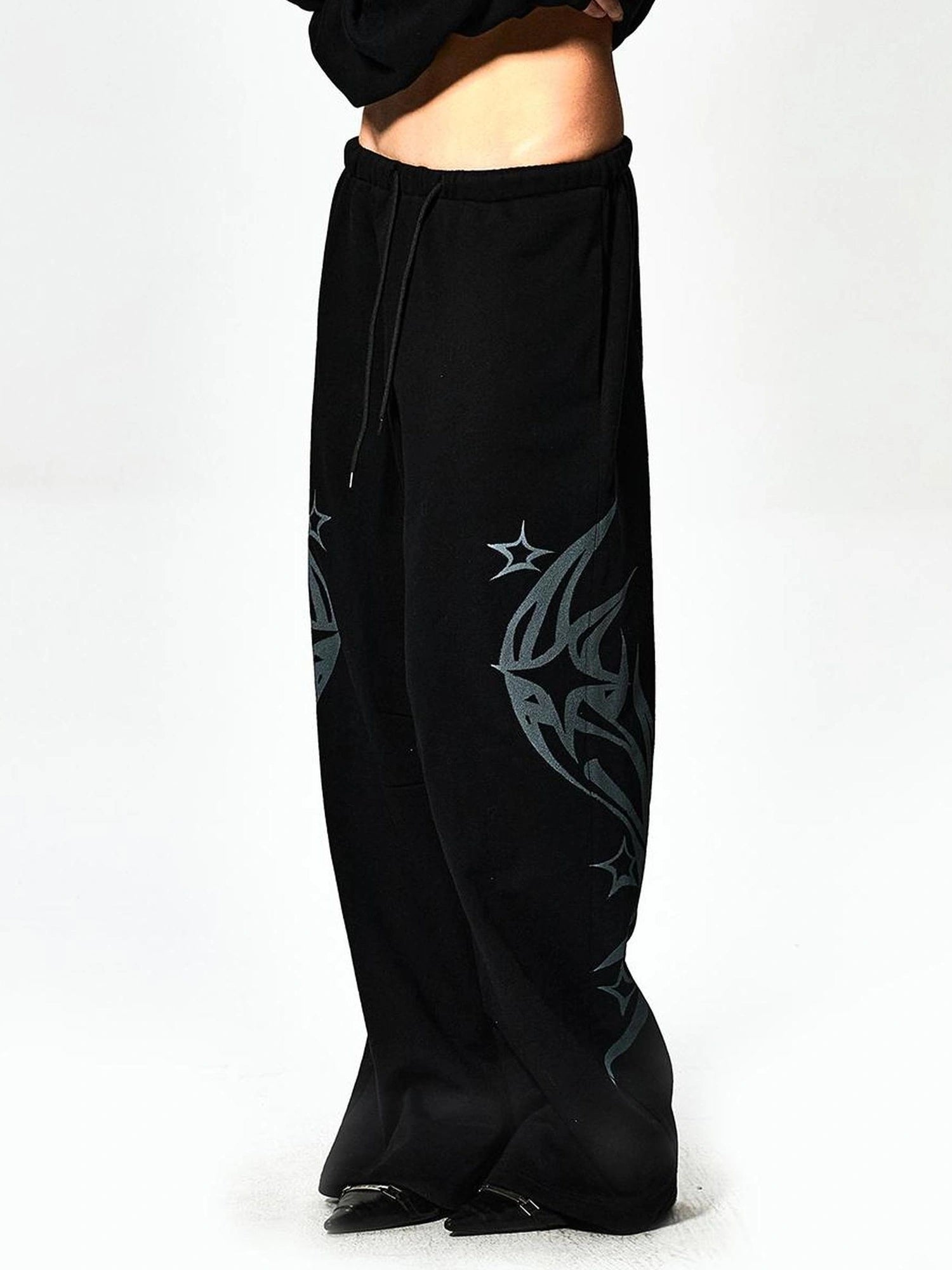 FayChui  Acid Star Print Street Sweatpants