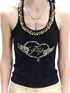 FayChui_Black_Gold_Wing_Heart_Embroidered_Halter_Women&