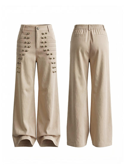 FayChui_Court_Style_Metal_Button_High_Waist_Women&